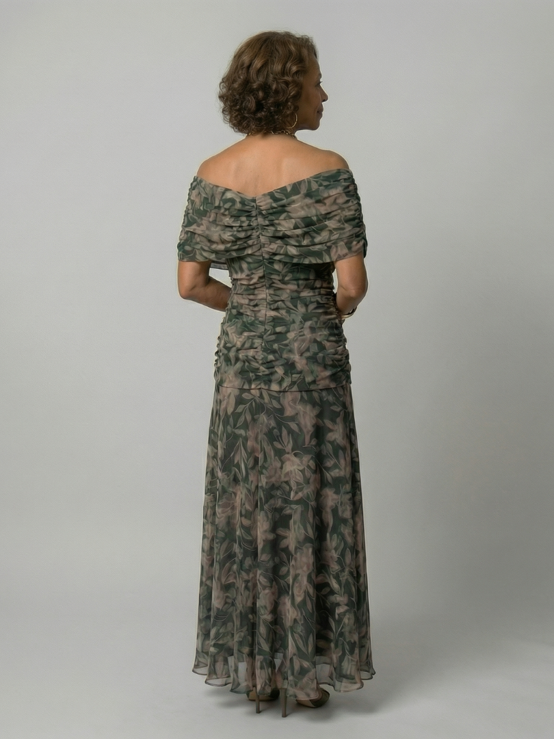 Calen | Off-shoulder splývavé midi šaty