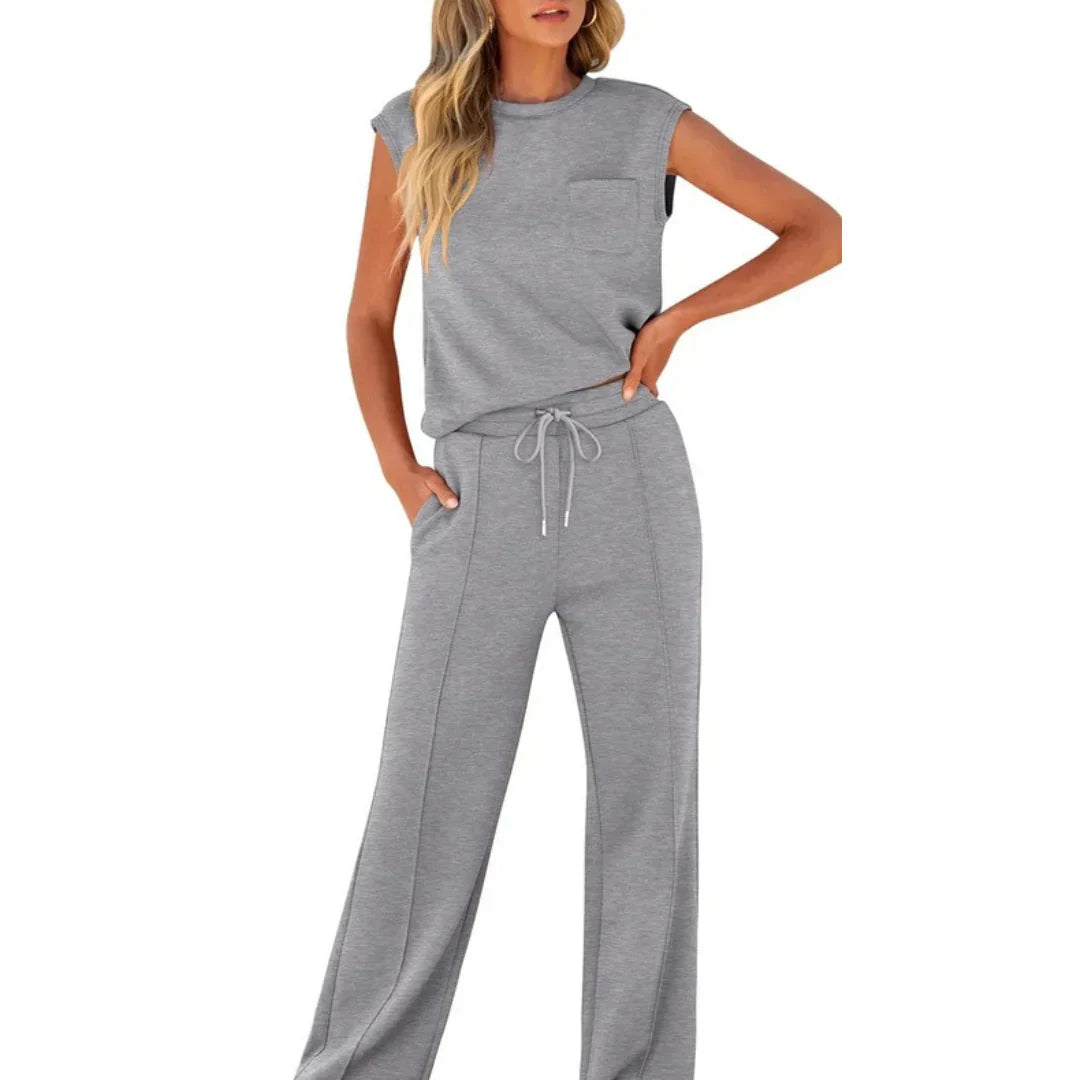 Lolly | Měkký lounge set, uvolněný střih, dvoudílný