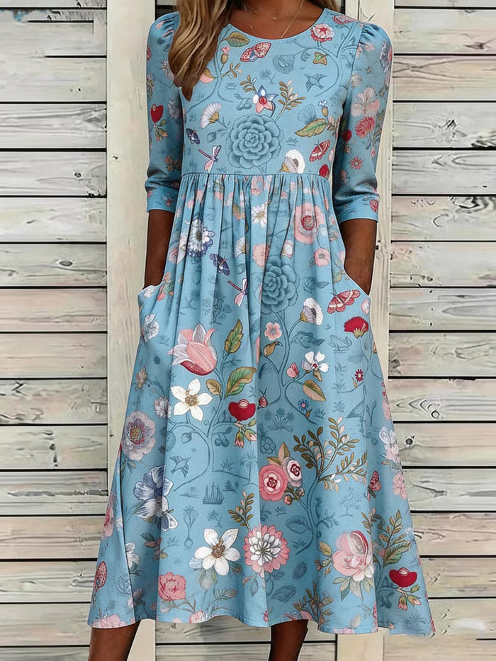 Louise™ | Vintage kvetinové šaty