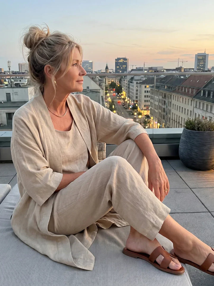 Linnea | Lehká lněná souprava