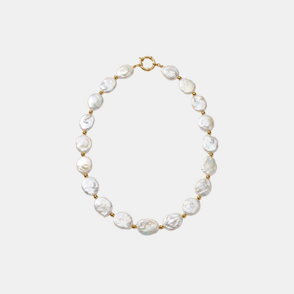 Baroque Coin Pearl Necklace