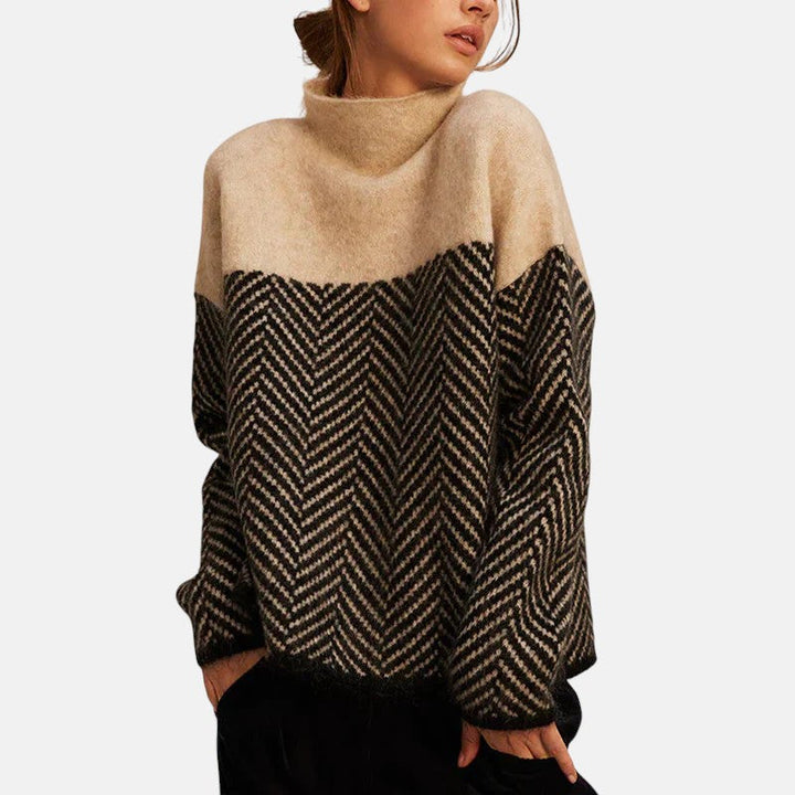 Brielle - Herringbone Knit Jumper
