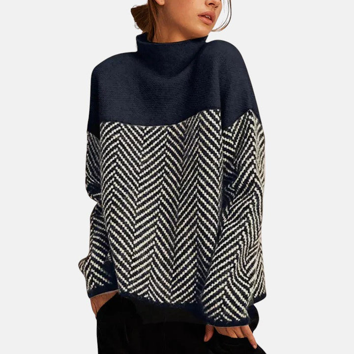 Brielle - Herringbone Knit Jumper