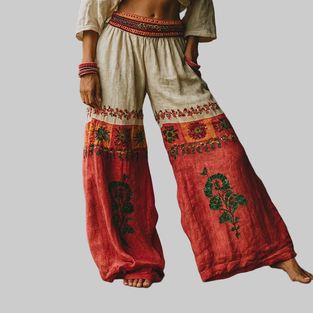 Liora | Boho pohodlné kalhoty
