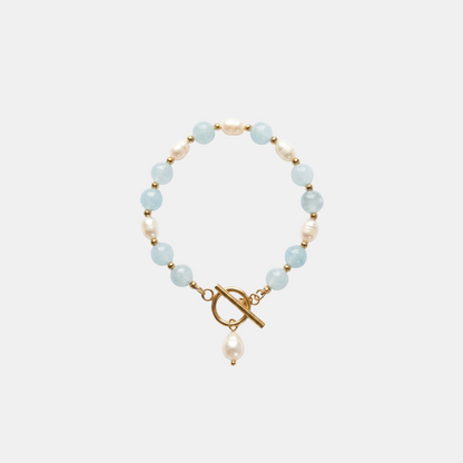 Coastal Blue Pearl Bracelet