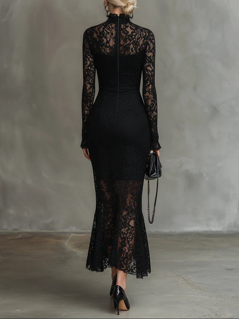 Julia™ | Elegantní maxi šaty s krajkou