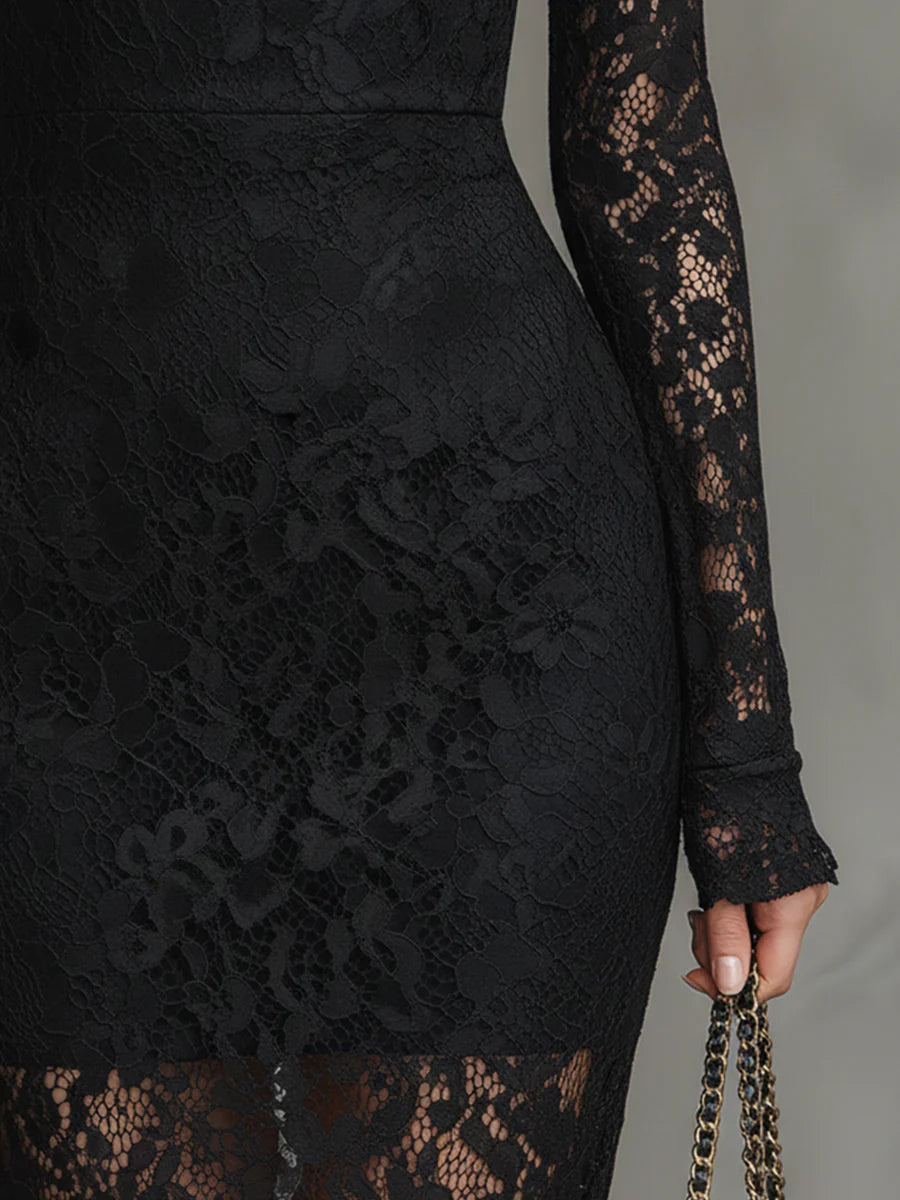 Julia™ | Elegantní maxi šaty s krajkou