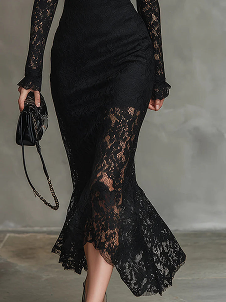 Julia™ | Elegantní maxi šaty s krajkou