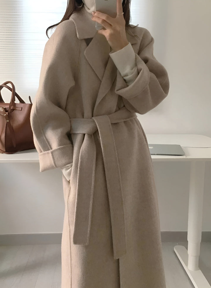 Talitha - Elegant Longline Wool Coat
