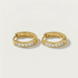 Celeste Pavé Hoops