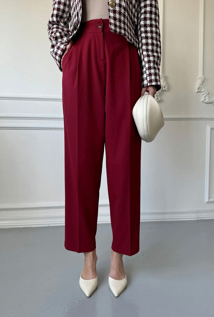 STEFANIE | Klasické slim-fit kalhoty