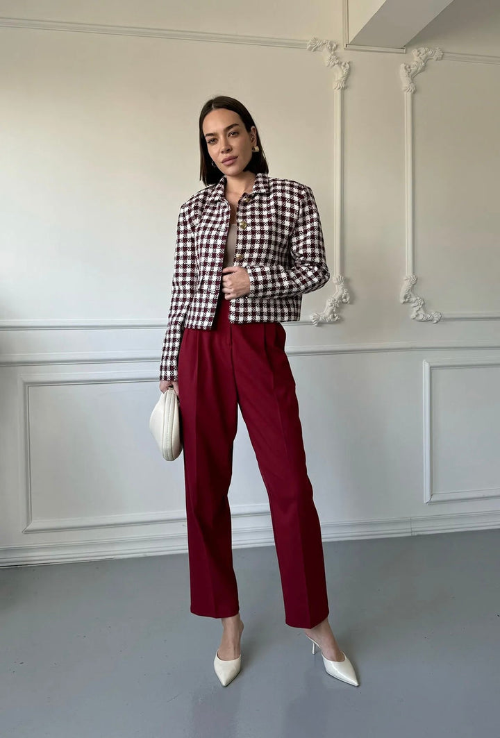 STEFANIE | Klasické slim-fit kalhoty