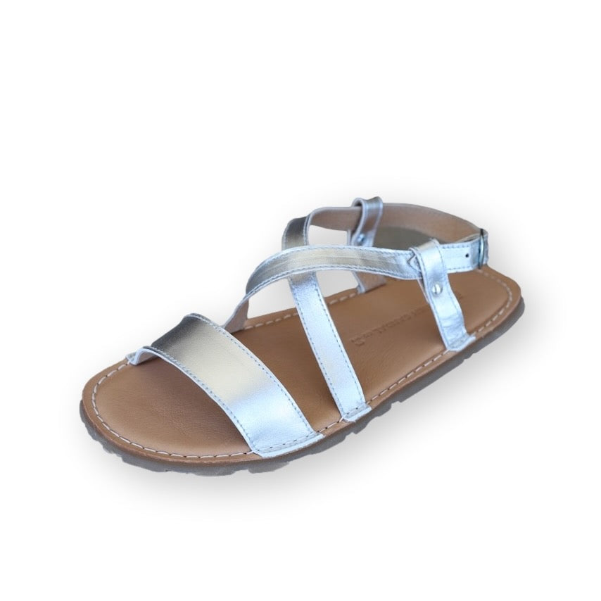 Réka | Elegantní gladiátorské sandály ve stříbrné