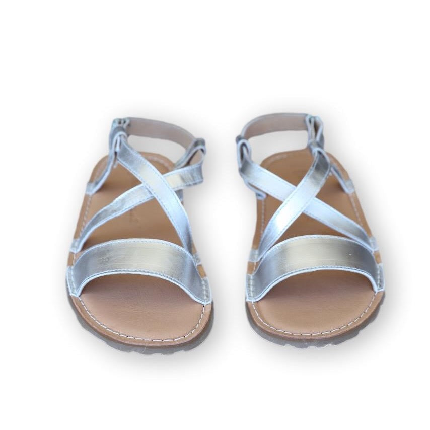 Réka | Elegantní gladiátorské sandály ve stříbrné