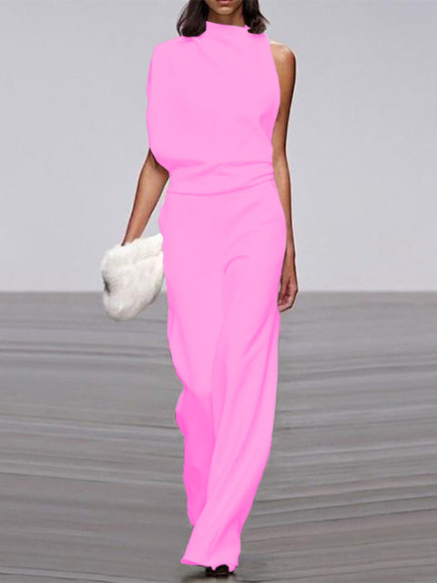 Maddy - One-Shoulder Wide-Leg Jumpsuit for Women