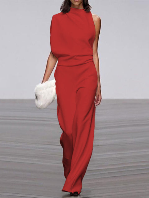 Maddy - One-Shoulder Wide-Leg Jumpsuit for Women