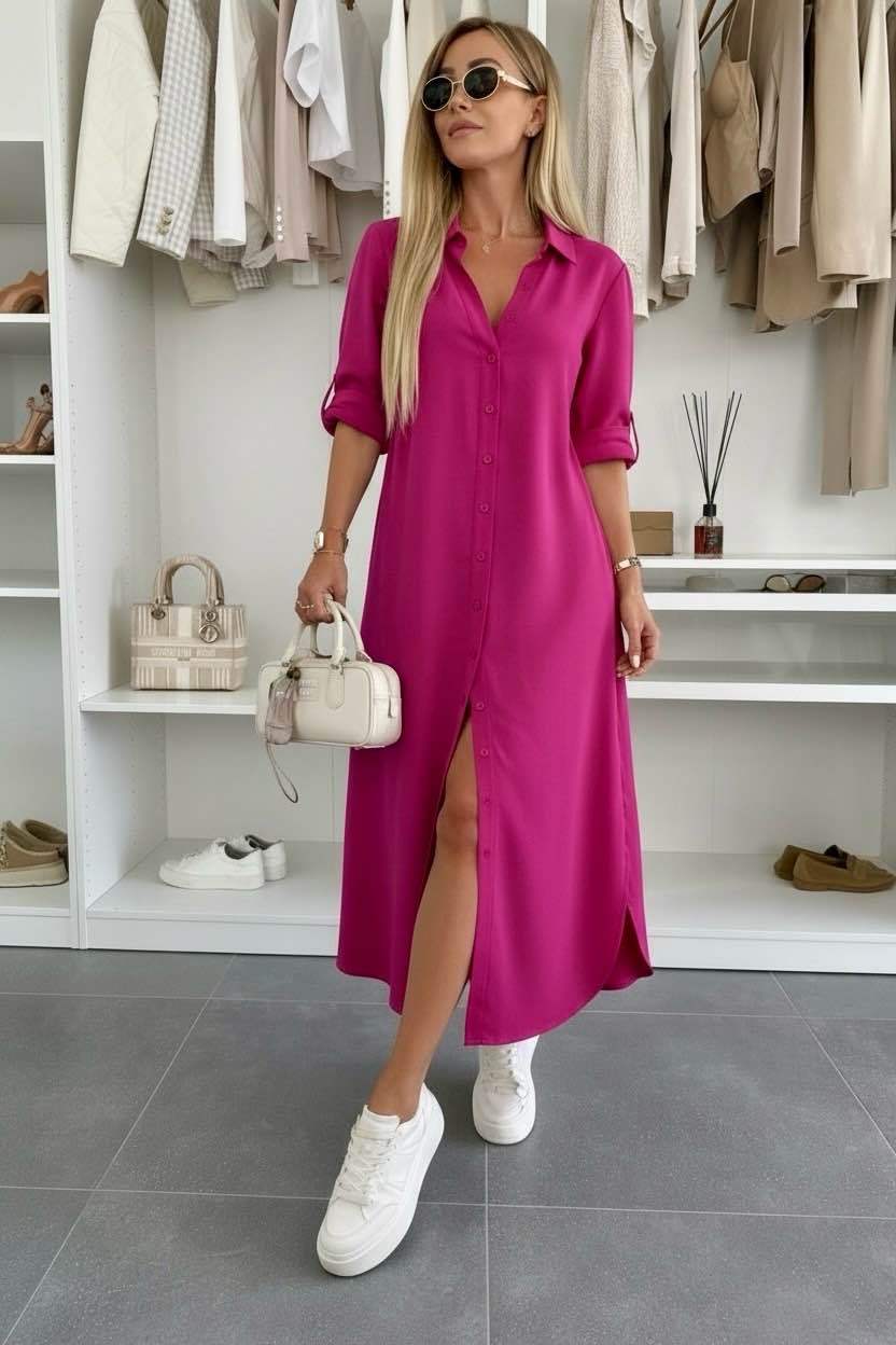 Tereza | Oversized košilové šaty