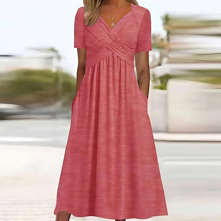 NADINE | Elegantní midi šaty střihu A