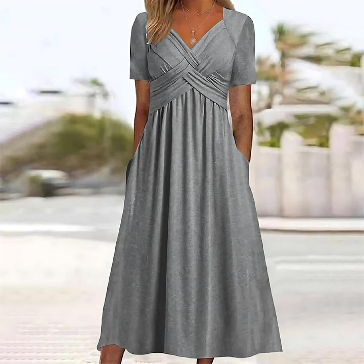 NADINE | Elegantní midi šaty střihu A