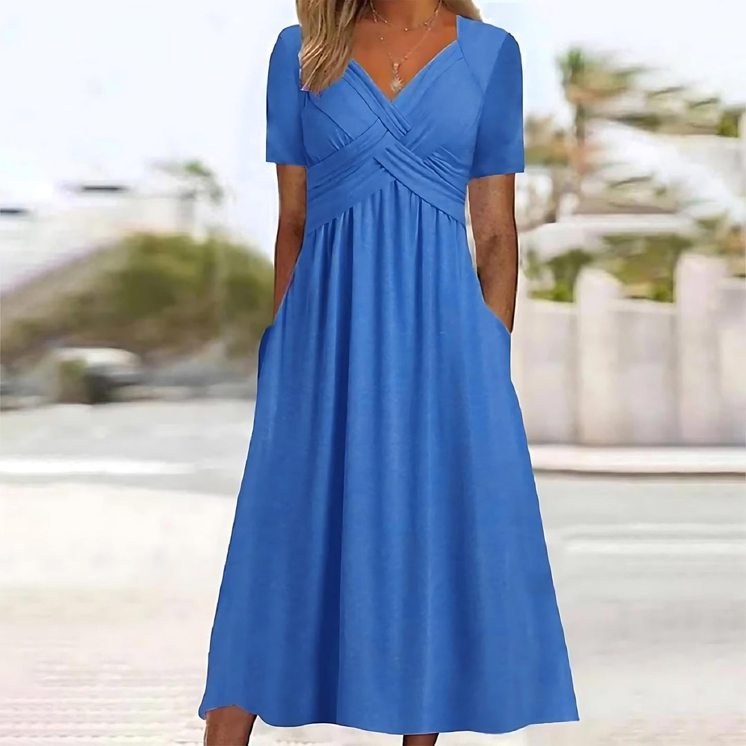 NADINE | Elegantní midi šaty střihu A