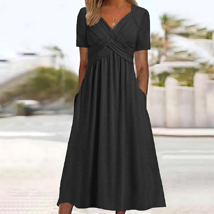 NADINE | Elegantní midi šaty střihu A