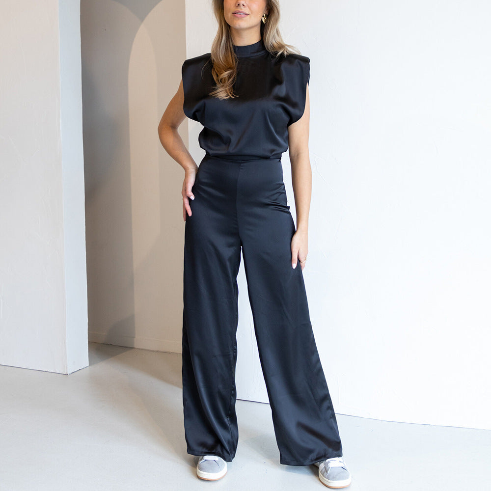 Seraphina Satin Jumpsuit
