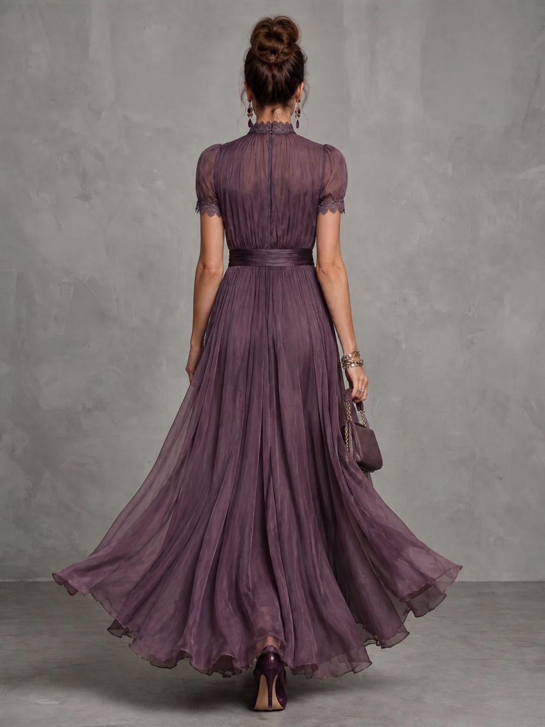 Ashley | Elegantní šifonové maxi šaty