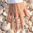 Turquoise Bead Pearl Ring