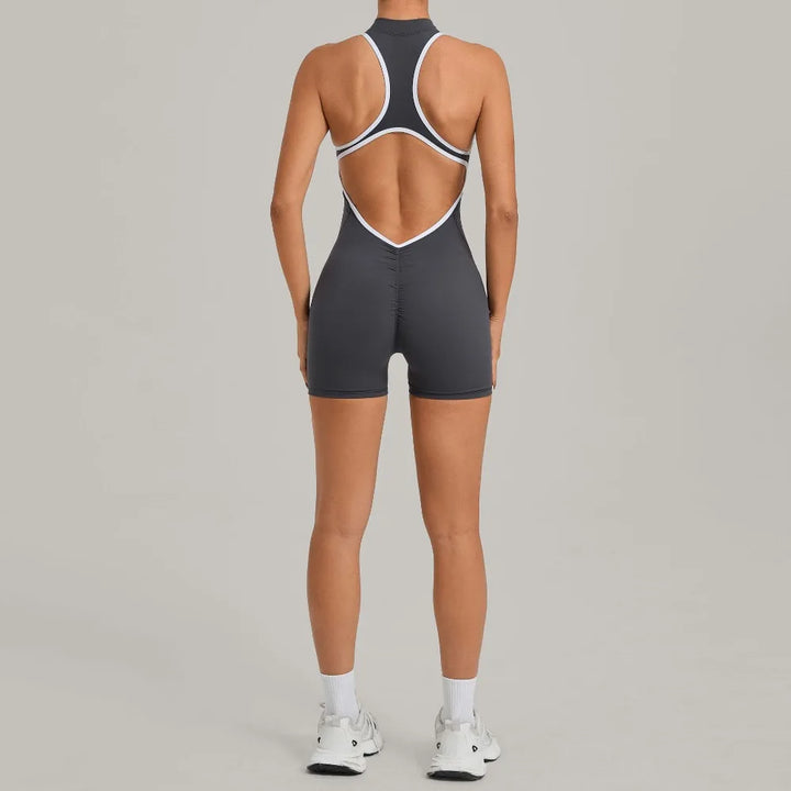 Světla | Sportovní overal s colour-block designem a zipem na zádech