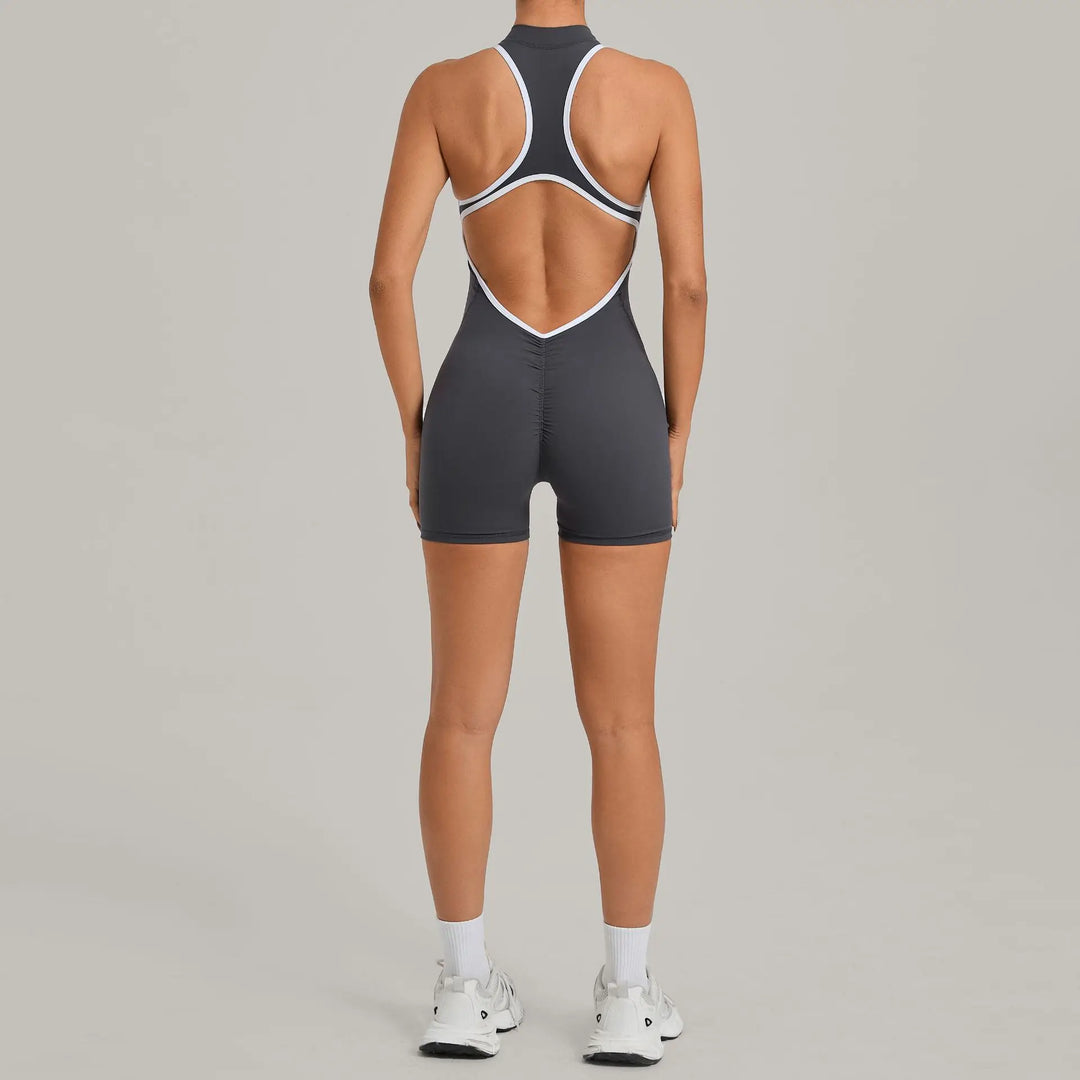 Světla | Sportovní overal s colour-block designem a zipem na zádech