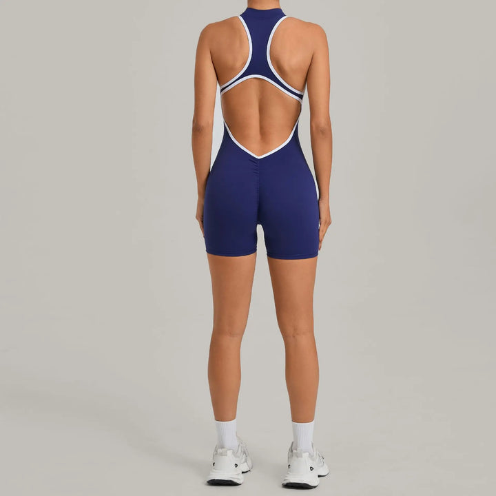 Světla | Sportovní overal s colour-block designem a zipem na zádech