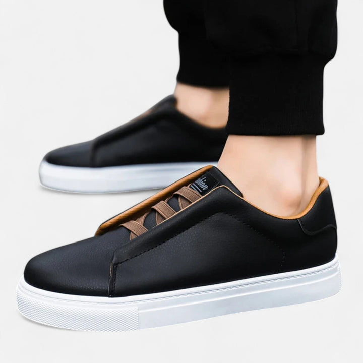 Hugo - Men’s Leather Slip-On Sneakers