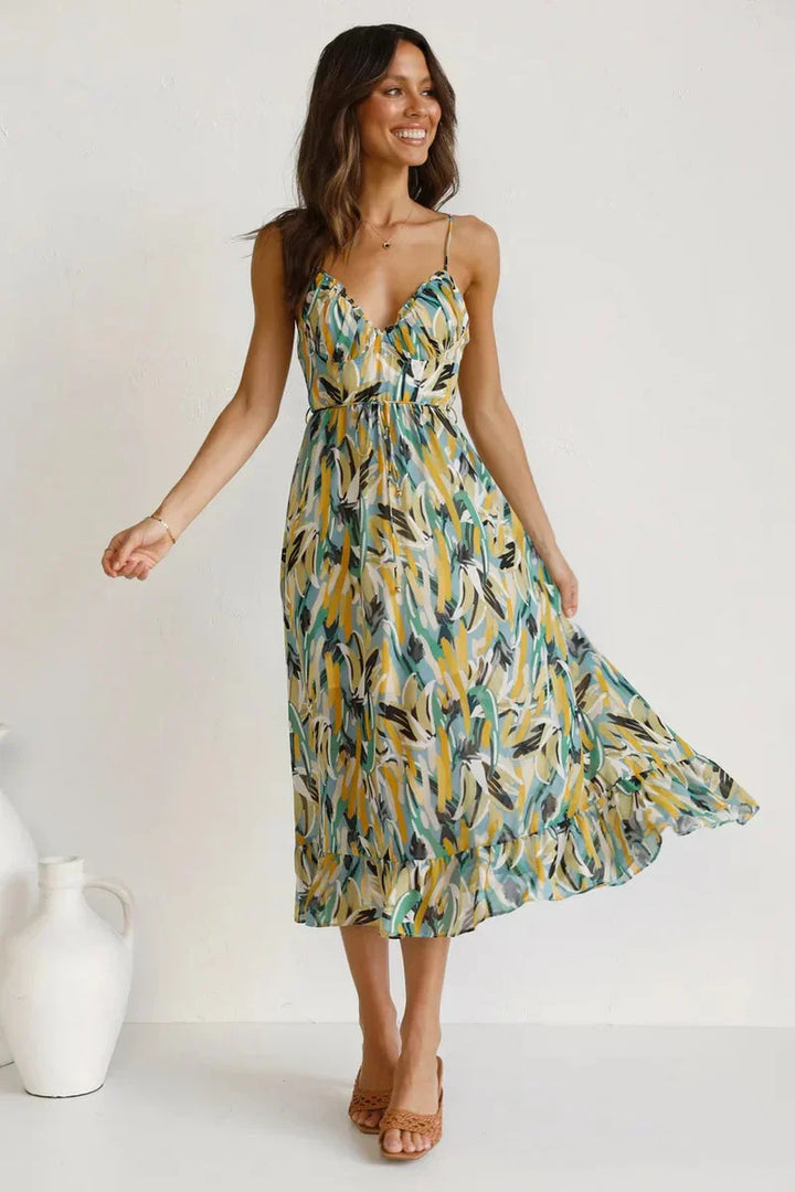 Adela | Letní šaty s potiskem