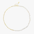 Rhoni® 14K Gold Paper Clip Pearl Necklace (Bundle)