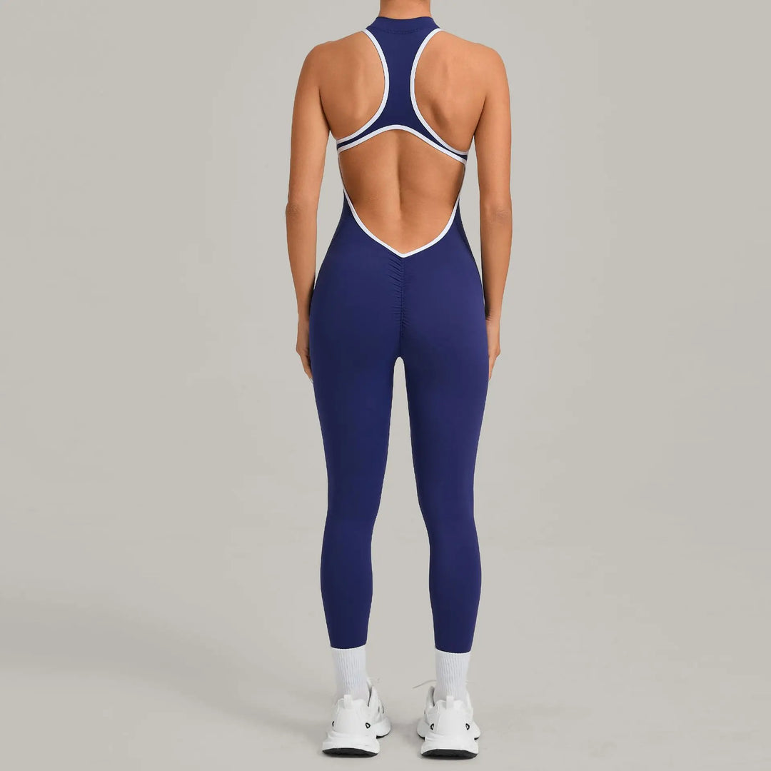Světla | Sportovní overal s colour-block designem a zipem na zádech