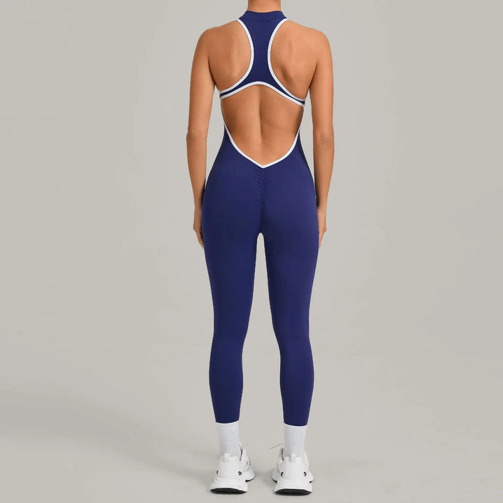 Světla | Sportovní overal s colour-block designem a zipem na zádech