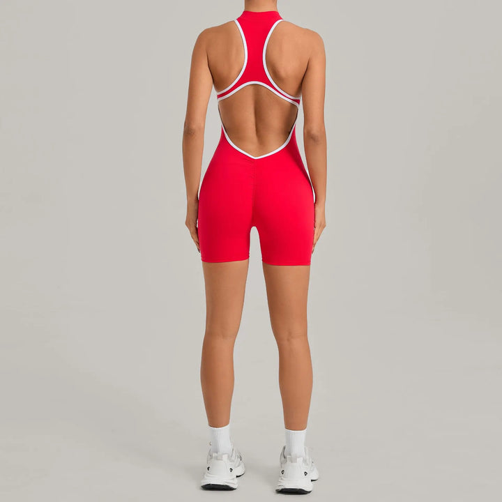 Světla | Sportovní overal s colour-block designem a zipem na zádech
