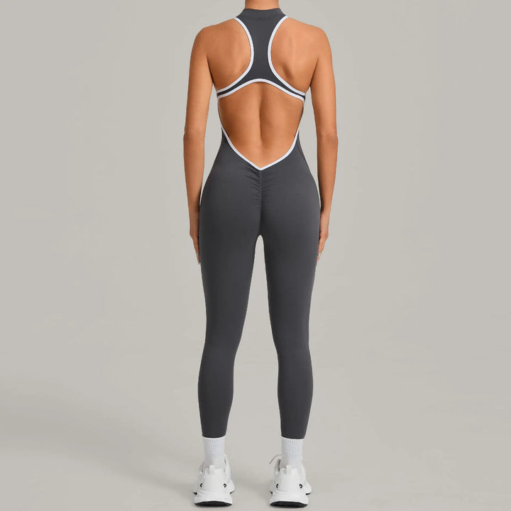 Světla | Sportovní overal s colour-block designem a zipem na zádech