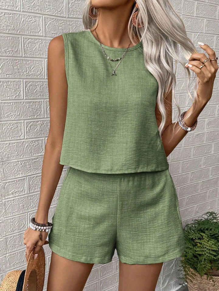 Bohuslava | Letní set top a šortky — čistý střih