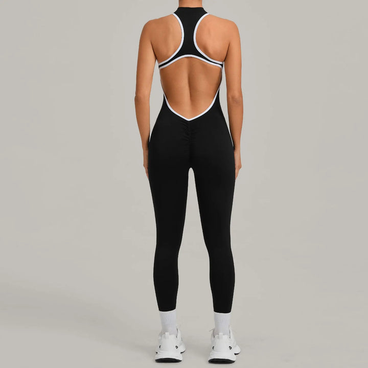 Světla | Sportovní overal s colour-block designem a zipem na zádech