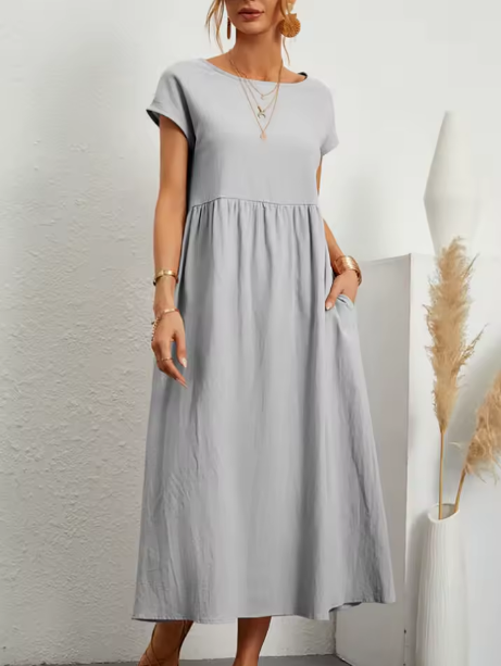 Gabrielle™ | Plynoucí midi šaty s nadčasovou elegancí