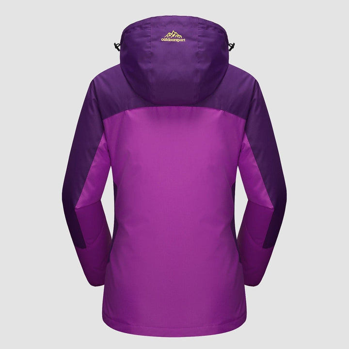 3-in-1 Waterproof Winter Coat, Fleece Lined,Two-Piece Suit, Hooded Ski & Hiking Jacket