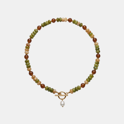 Woodland Bead Pearl Necklace