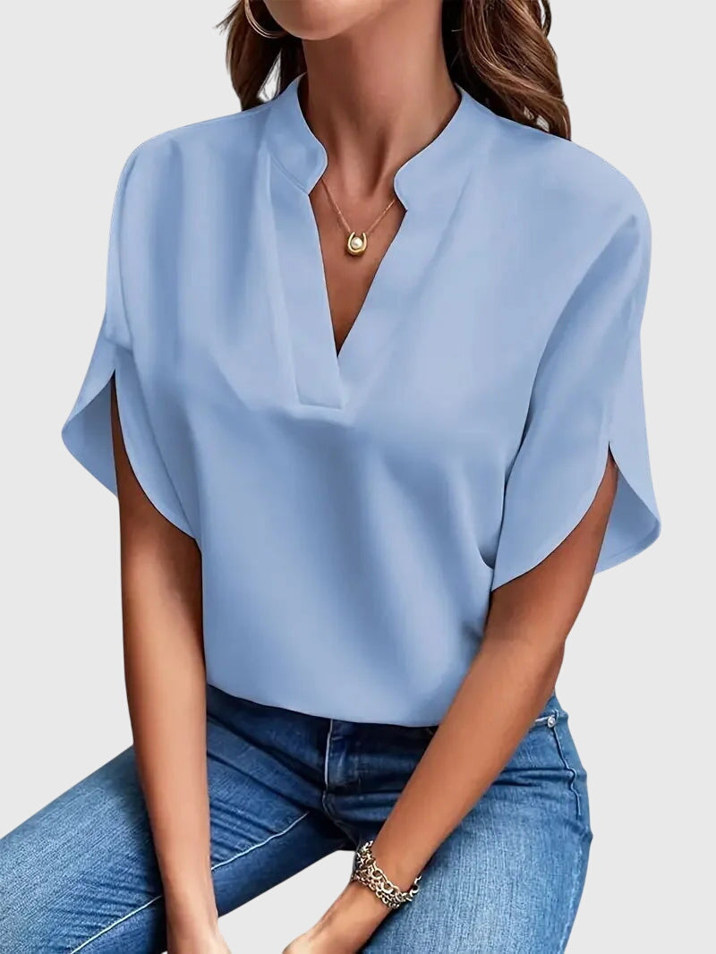 Elora | Měkké a elegantní tričko s V-výstřihem