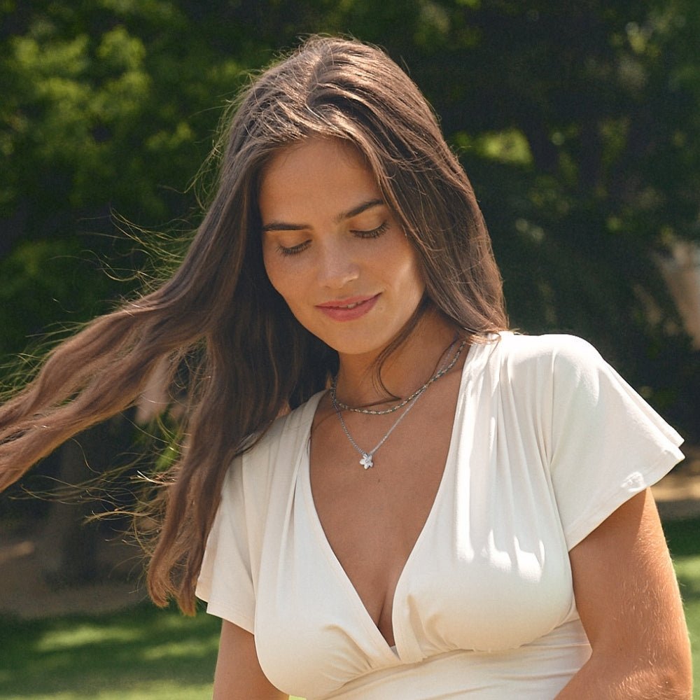 Blooming Silver Flower Necklace