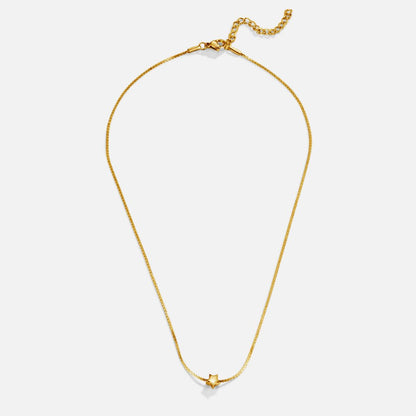 Dainty Star Pendant Gold Necklace