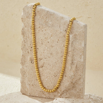 Elena Gold Ball Chain Necklace
