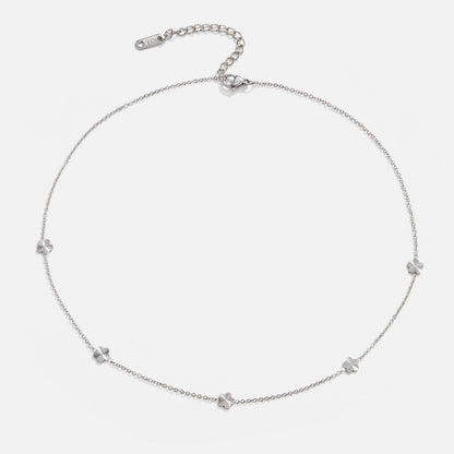 Flower Power Silver Chain Necklace