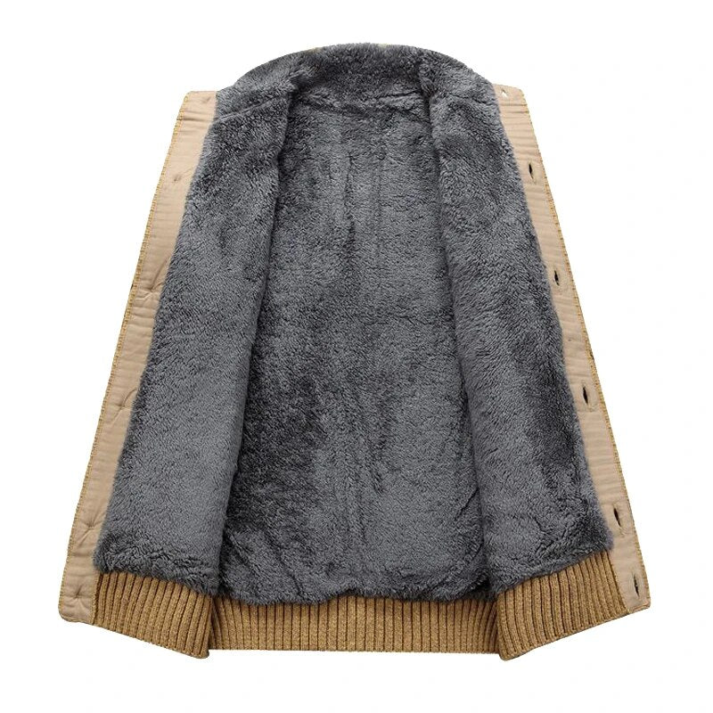 Harry - Knitted Cardigan with Plush Lining