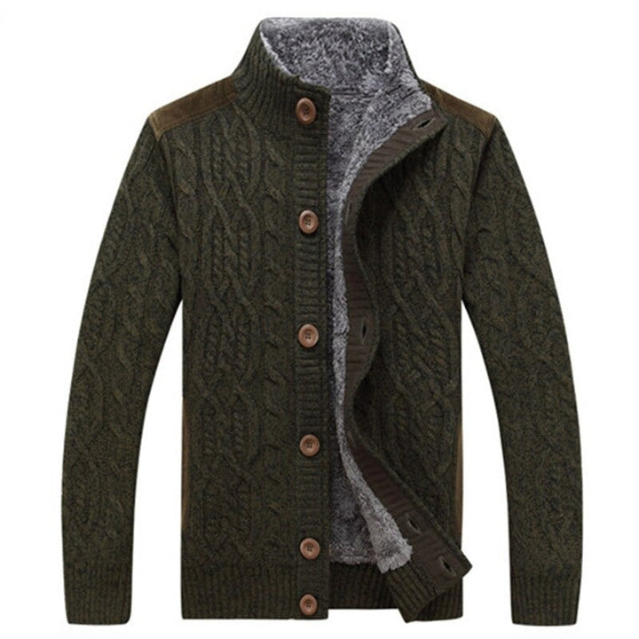 Harry - Knitted Cardigan with Plush Lining